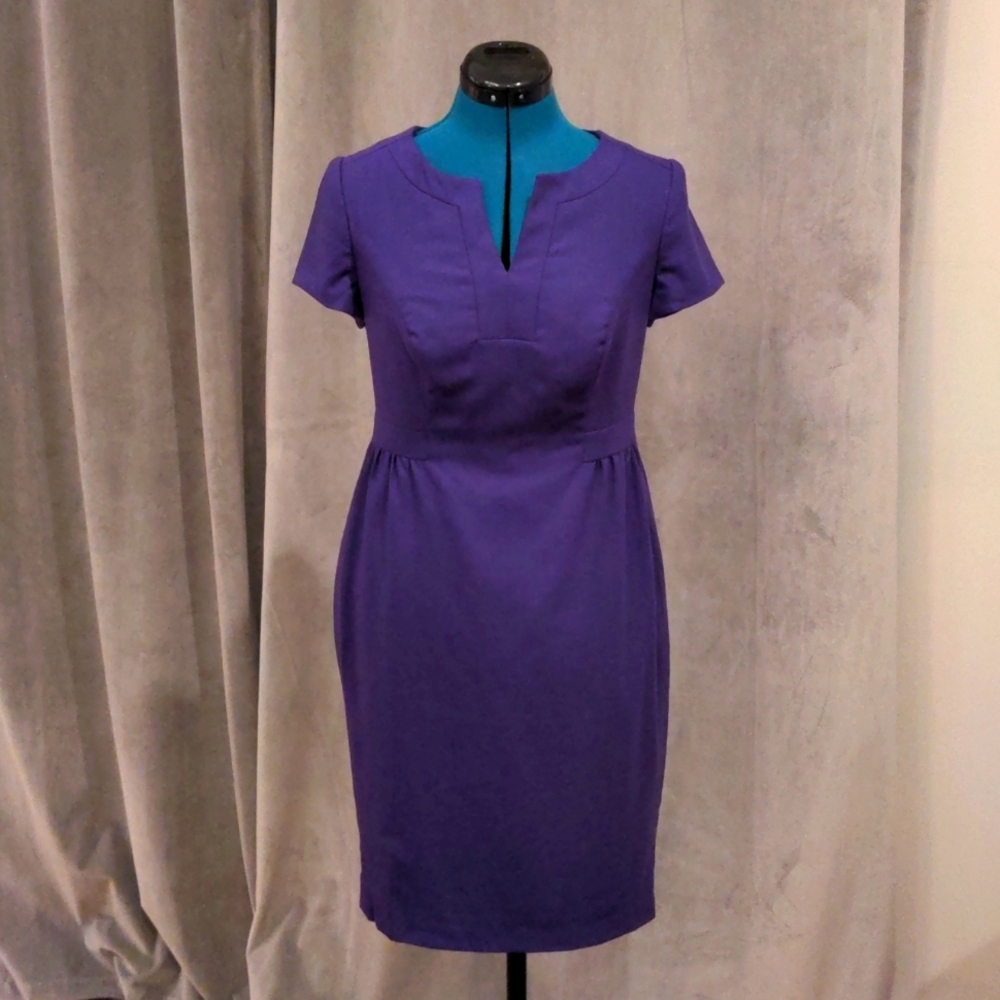Boden Purple Wool Dress Size US 6P
